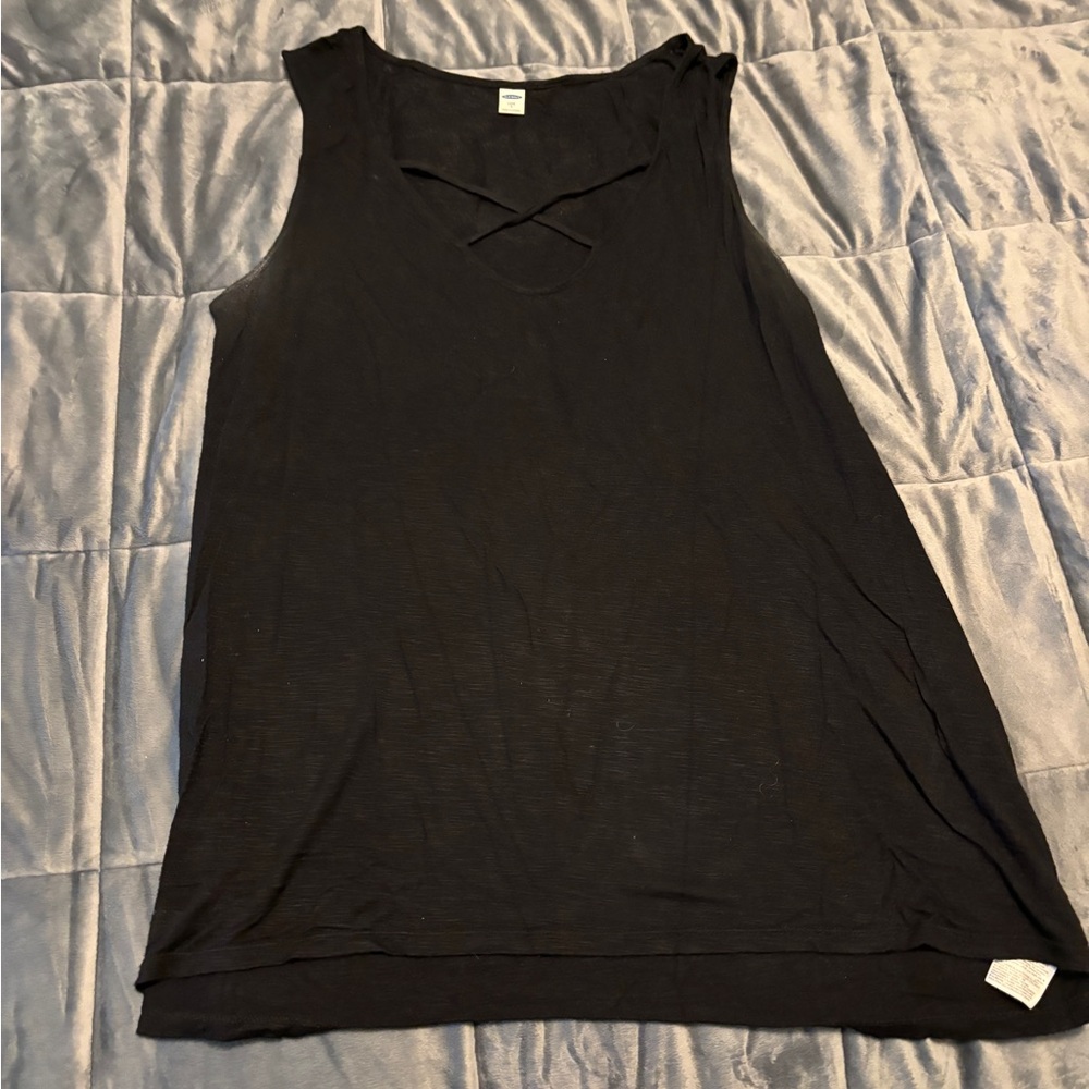 Old Navy Black Tank Top Sleeveless Classic
